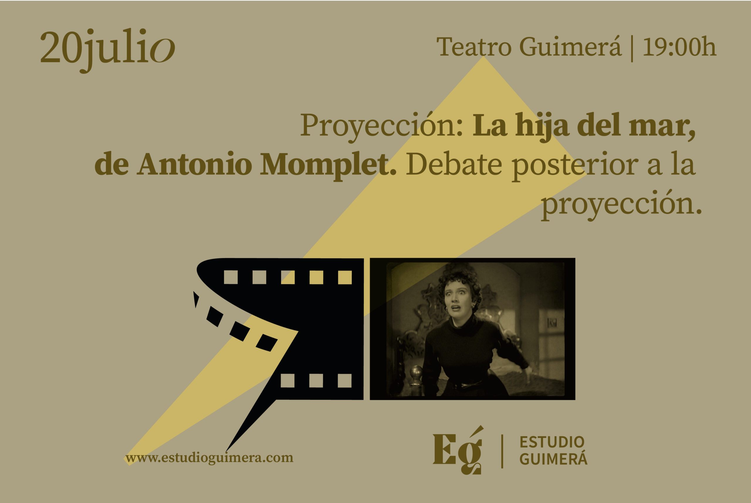 Proyección: La hija del mar, de Antonio Momplet